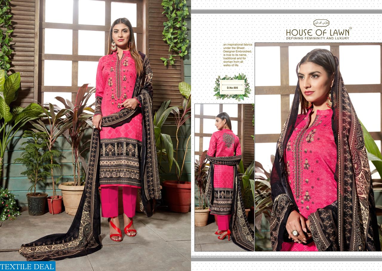 house of lawn muslin vol-5 Wholesale Ethnic dress material